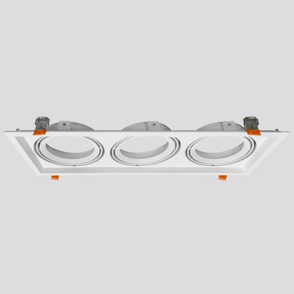 Recessed Adjustable Triple Ceiling Frame Cutting Size W160MM*L453MM