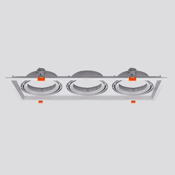 Recessed Adjustable Triple Ceiling Frame Cutting Size W160MM*L453MM