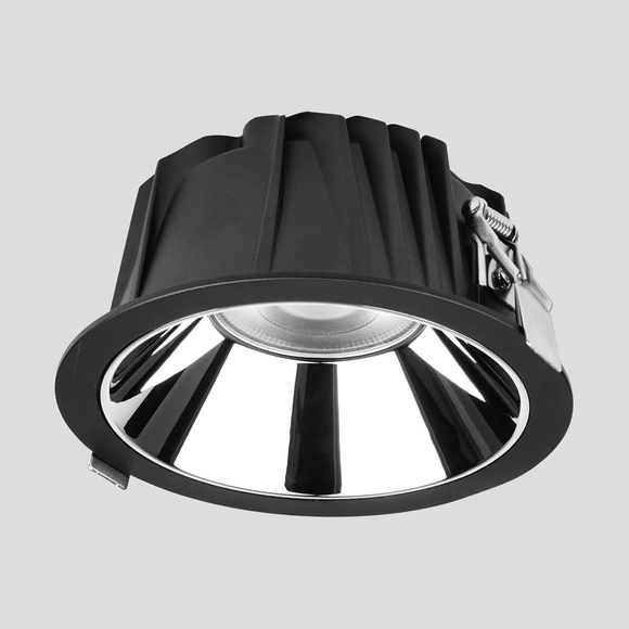 LED Recessed Ceiling Luminaire Anti-Glare 37W Cutting Size200MM-Black