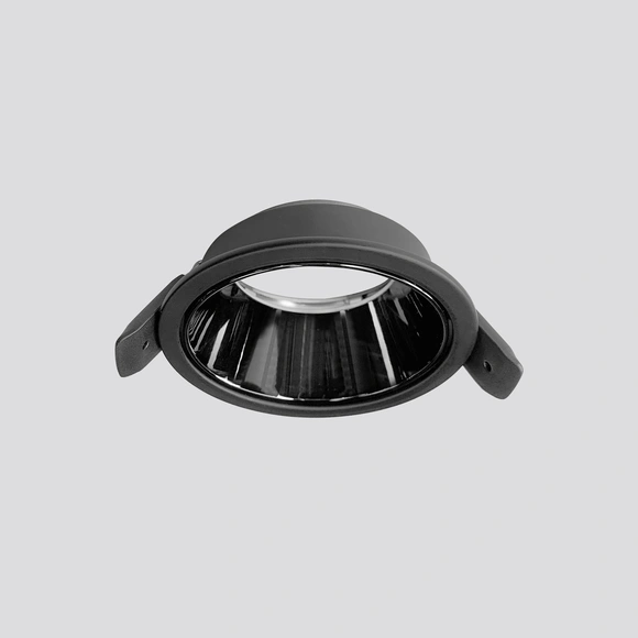 Anti-Glare Recessed Fixed Round Ceiling Frame – Cutting Size 80mm