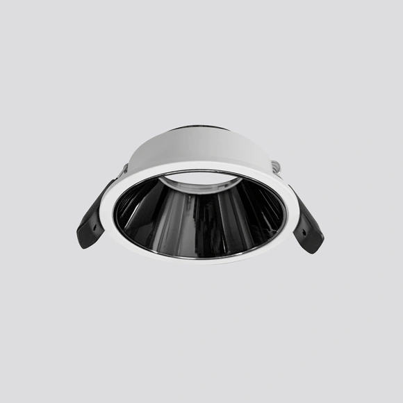 Anti-Glare Recessed Fixed Round Ceiling Frame – Cutting Size 80mm