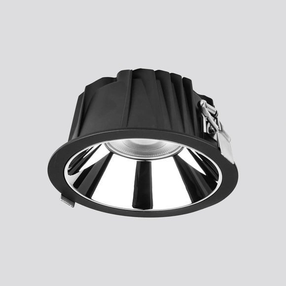 LED Recessed Ceiling Luminaire Anti-Glare 20W Cutting Size140MM-Black